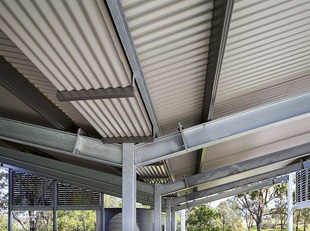The exposed box gutter is one of the building’s detailing triumphs, according to Anthony Nolan